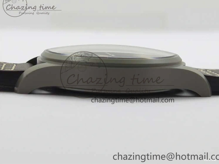 MIROTIME 0507 Mark XVIII IW327006 Titanium V7F 1:1 Best Edition Black Dial on Brown Leather Strap A Attractive 7080